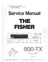 Fisher 500-TX-800-T - Service Manual 